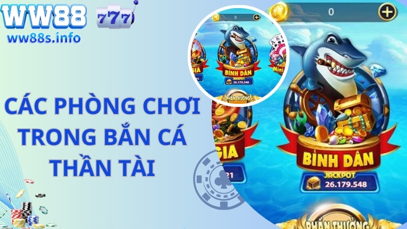 Các phòng chơi bắn cá thần tài